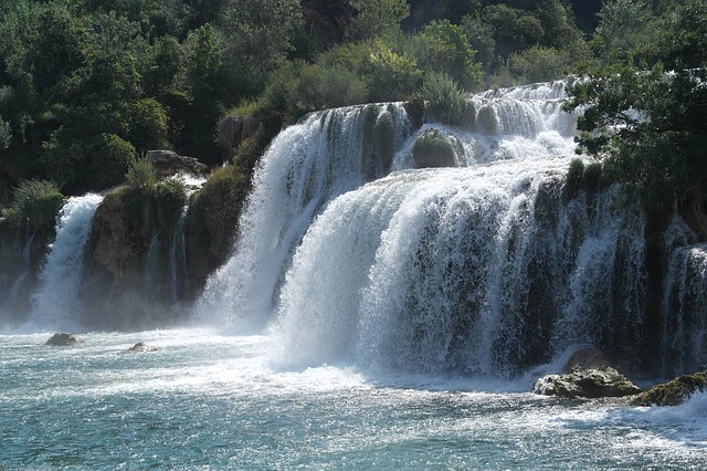Free download waterfall np krka croatia trip free picture to be edited with GIMP free online image editor