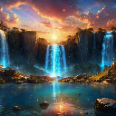 Waterfall of Light  screen for extension Chrome web store in OffiDocs Chromium