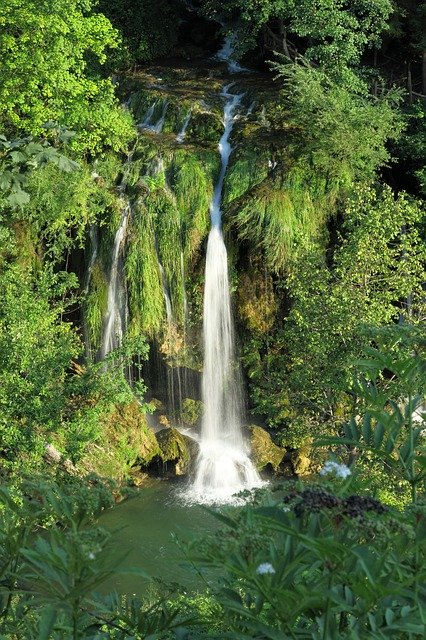 Bezpłatne pobieranie Waterfall Slunj - bezpłatne zdjęcie lub obraz do edycji za pomocą internetowego edytora obrazów GIMP