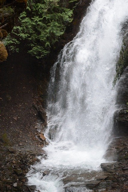 Free download Waterfall Water British Columbia -  free photo or picture to be edited with GIMP online image editor