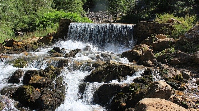 Free download Waterfall Water Green -  free photo or picture to be edited with GIMP online image editor