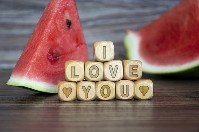 Free graphic watermelon blocks wooden cubes to be edited by GIMP free image editor by OffiDocs