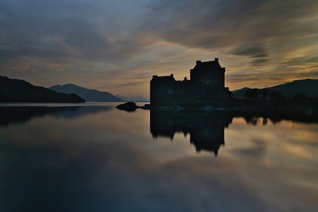 Free download water night castle architecture free picture to be edited with GIMP free online image editor