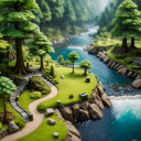 Water painting  screen for extension Chrome web store in OffiDocs Chromium