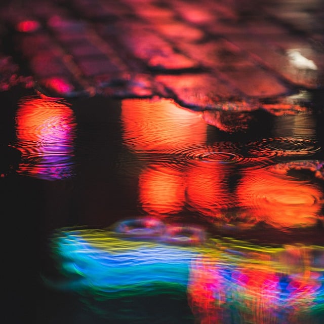 Free download water wave reflection colorful free picture to be edited with GIMP free online image editor