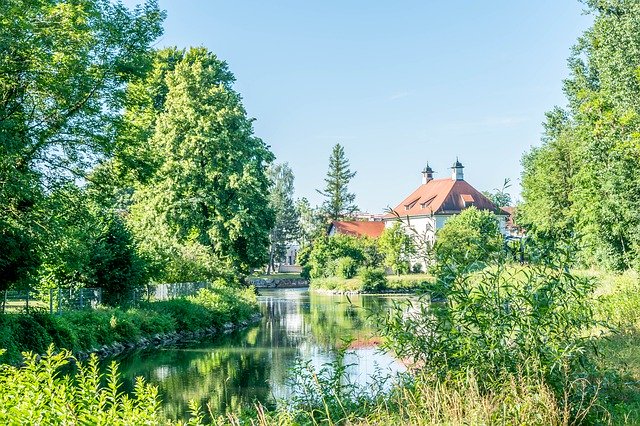 Free download Waterworks Amper Seefeld -  free photo or picture to be edited with GIMP online image editor