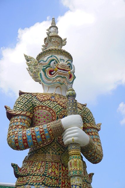 Free download Wat Phra Kaew Yaksha Giant -  free photo or picture to be edited with GIMP online image editor