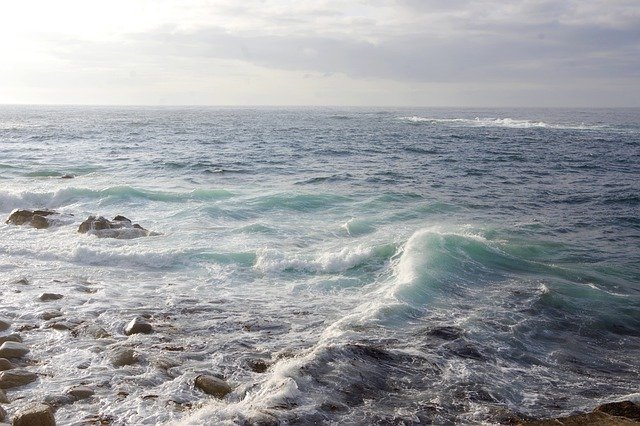 Free download waves sea side seascape ocean free picture to be edited with GIMP free online image editor
