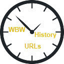 WBW History URLs  screen for extension Chrome web store in OffiDocs Chromium