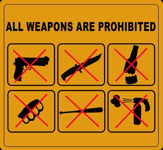 Free download Weapons Ban Prohibited -  free illustration to be edited with GIMP free online image editor