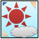 Weather Badge  screen for extension Chrome web store in OffiDocs Chromium