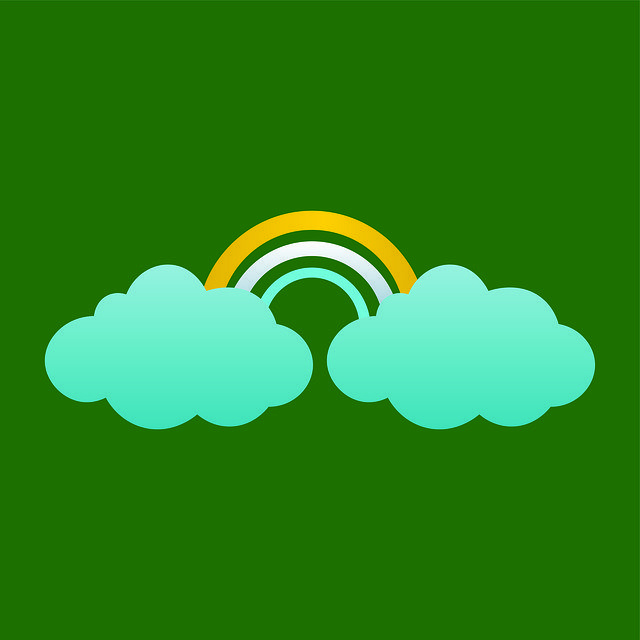 Free download Weather Rainbow Clouds -  free illustration to be edited with GIMP free online image editor
