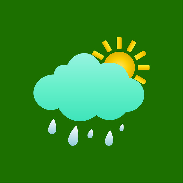 Free download Weather Rain Sunny -  free illustration to be edited with GIMP free online image editor