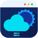 Weather WebTab  screen for extension Chrome web store in OffiDocs Chromium