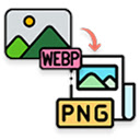 WebP to PNG  screen for extension Chrome web store in OffiDocs Chromium