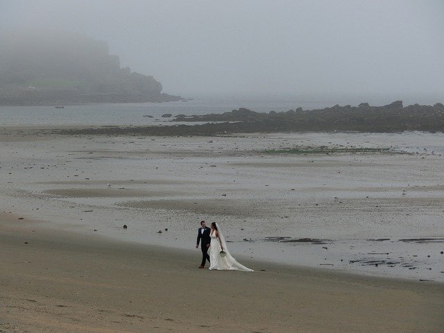 Free download Wedding Beach England -  free photo or picture to be edited with GIMP online image editor