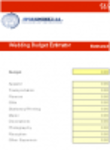 Free download Wedding Budget Estimator Template DOC, XLS or PPT template free to be edited with LibreOffice online or OpenOffice Desktop online