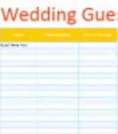 Free download Wedding Guest List Manager Microsoft Word, Excel or Powerpoint template free to be edited with LibreOffice online or OpenOffice Desktop online