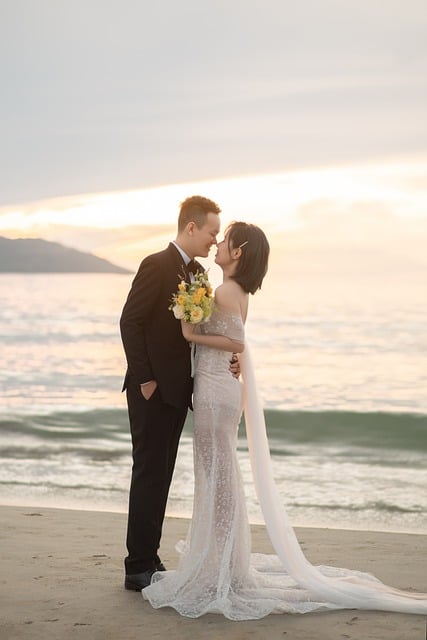 Unduh gratis pernikahan pantai laut cinta romantis gambar gratis untuk diedit dengan editor gambar online gratis GIMP