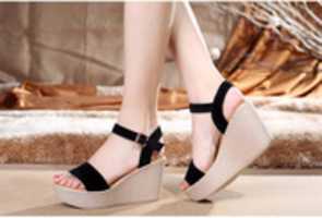 Free download wedge summer sandals anchor style 5 free photo or picture to be edited with GIMP online image editor