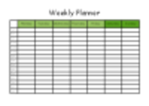 دانلود رایگان Weekly planner Microsoft Word، Excel یا Powerpoint قالب رایگان برای ویرایش با LibreOffice آنلاین یا OpenOffice Desktop آنلاین