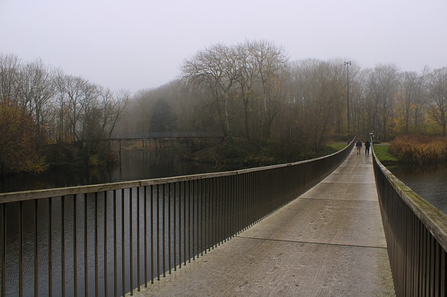 Free download weg bridge fog oostende free picture to be edited with GIMP free online image editor