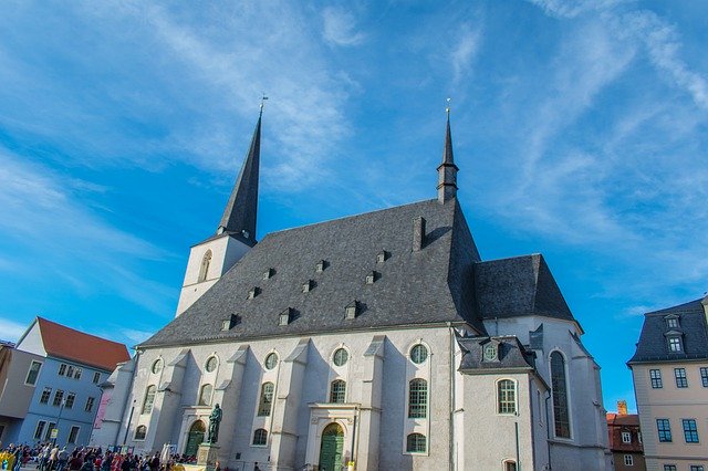 Gratis download Weimar Church Duitsland - gratis gratis foto of afbeelding om te bewerken met GIMP online afbeeldingseditor