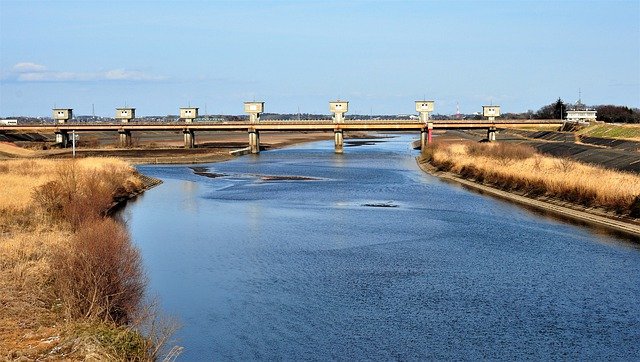 Free download weir river water b winter reed free picture to be edited with GIMP free online image editor