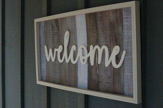 Free download Welcome Sign Decor -  free photo or picture to be edited with GIMP online image editor