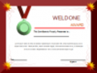 Free download Well Done Award Certificate Template DOC, XLS or PPT template free to be edited with LibreOffice online or OpenOffice Desktop online