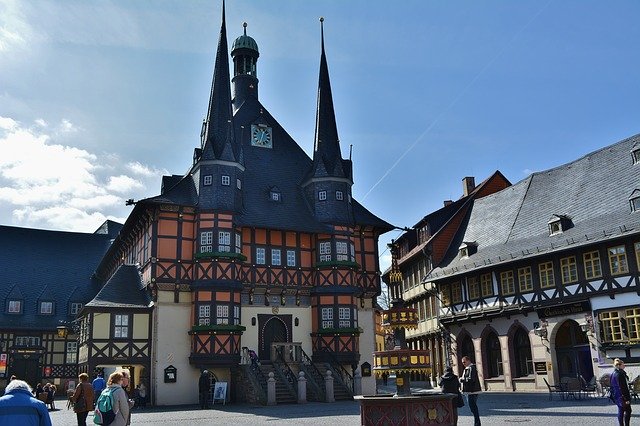Free picture Wernigerode Town Hall Historically -  to be edited by GIMP free image editor by OffiDocs
