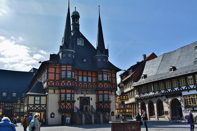 Descarga gratuita Wernigerode Town Hall Históricamente: foto o imagen gratuita para editar con el editor de imágenes en línea GIMP