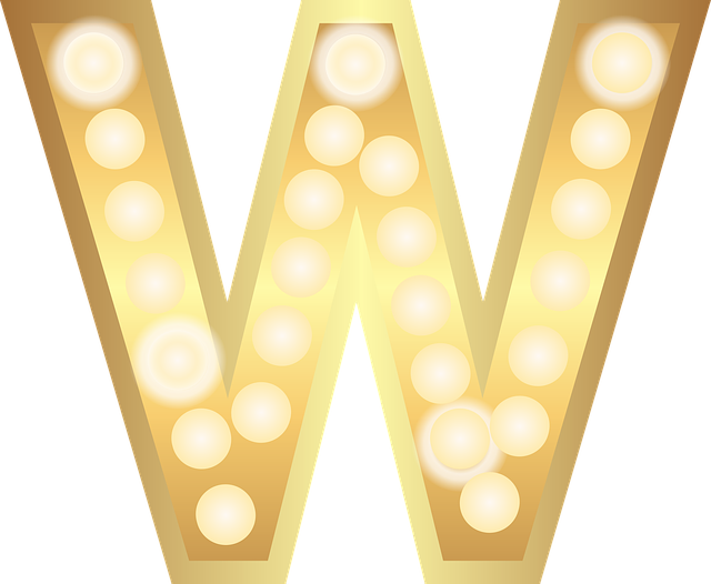 Free download W Glamour Gold -  free illustration to be edited with GIMP free online image editor