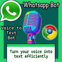 WhatsApp Voice Bot  screen for extension Chrome web store in OffiDocs Chromium