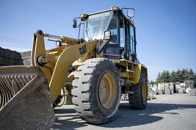 Descarga gratuita Wheel Loader Caterpillar Industry - foto o imagen gratuita para editar con el editor de imágenes en línea de GIMP