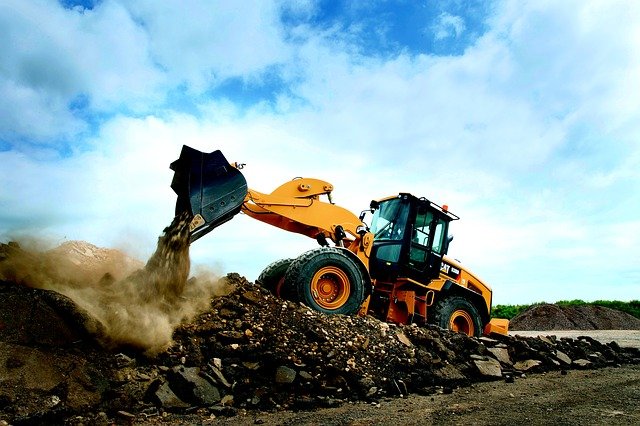 Free download wheel loader wheel cat 938m heap free picture to be edited with GIMP free online image editor