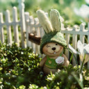 Whimsical Garden Bunny Theme  screen for extension Chrome web store in OffiDocs Chromium