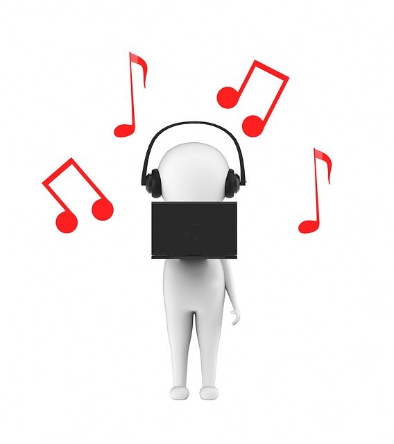 Free download white cartoon isolated guy music free picture to be edited with GIMP free online image editor
