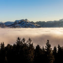 White clouds around the mountain  screen for extension Chrome web store in OffiDocs Chromium