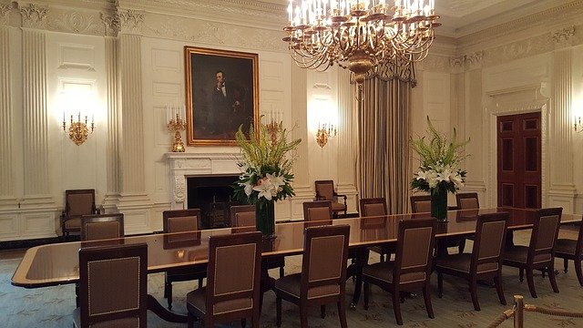 Free download white house dining room free picture to be edited with GIMP free online image editor