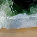 White ocean waves  screen for extension Chrome web store in OffiDocs Chromium