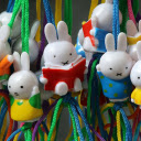 White plastic bunnies  screen for extension Chrome web store in OffiDocs Chromium
