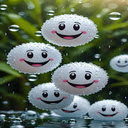 White round ball wallpaper  screen for extension Chrome web store in OffiDocs Chromium