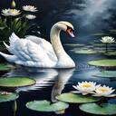 white swan wallpaper  screen for extension Chrome web store in OffiDocs Chromium
