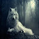 White Wolf  screen for extension Chrome web store in OffiDocs Chromium