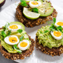 Wholesome Delight: Multigrain Bread with Avocado  Boiled Eggs Theme  screen for extension Chrome web store in OffiDocs Chromium