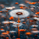 Wildflower and dandelion wallpaper  screen for extension Chrome web store in OffiDocs Chromium