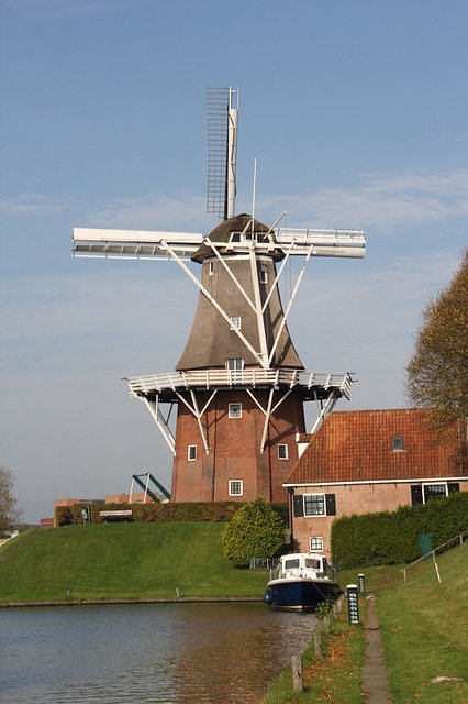 Free download Windmill Netherlands Holland -  free free photo or picture to be edited with GIMP online image editor