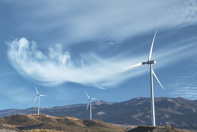 Free download wind mills energy clouds power free picture to be edited with GIMP free online image editor