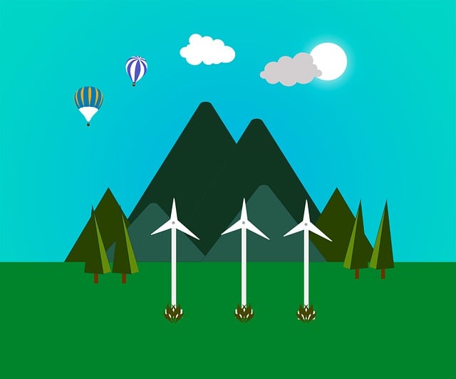 Ücretsiz indir yel değirmeni rüzgar enerjisi çam ağaçları GIMP ücretsiz çevrimiçi resim düzenleyici ile düzenlenecek ücretsiz resim